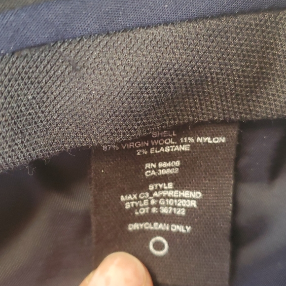 New Theory wool blue/ black suiting. Blazer & pant - Picture 12 of 12